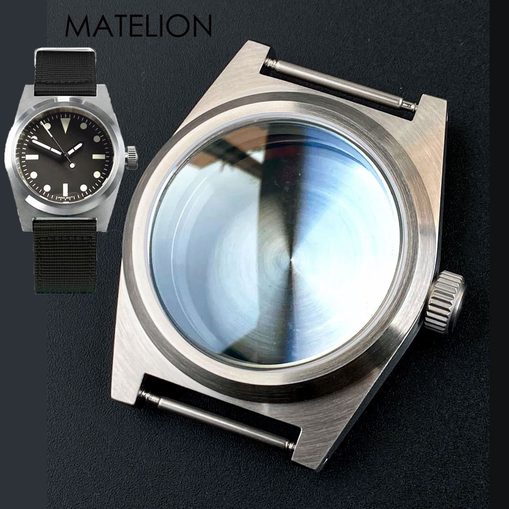 Automatic Pilot Watch - メンズダイビングケース,自動パイロット,ARサファイア,20bar,防水,mod 316l,nh34,nh35,nh36,nh38,pt5000,eta2824