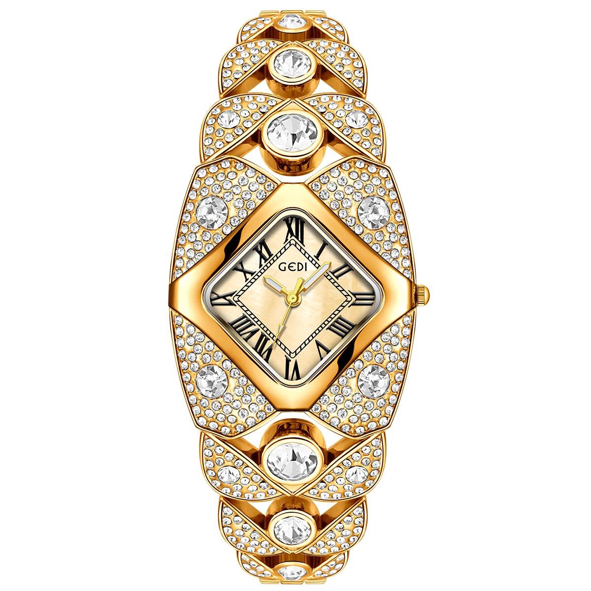 Luxury Watch For Girls - UTHAI L008 ファッショナブルな女性用腕時計、防水、絶妙なレンガ象嵌クォーツ時計、軽量高級時計ギフト、女性用腕時計