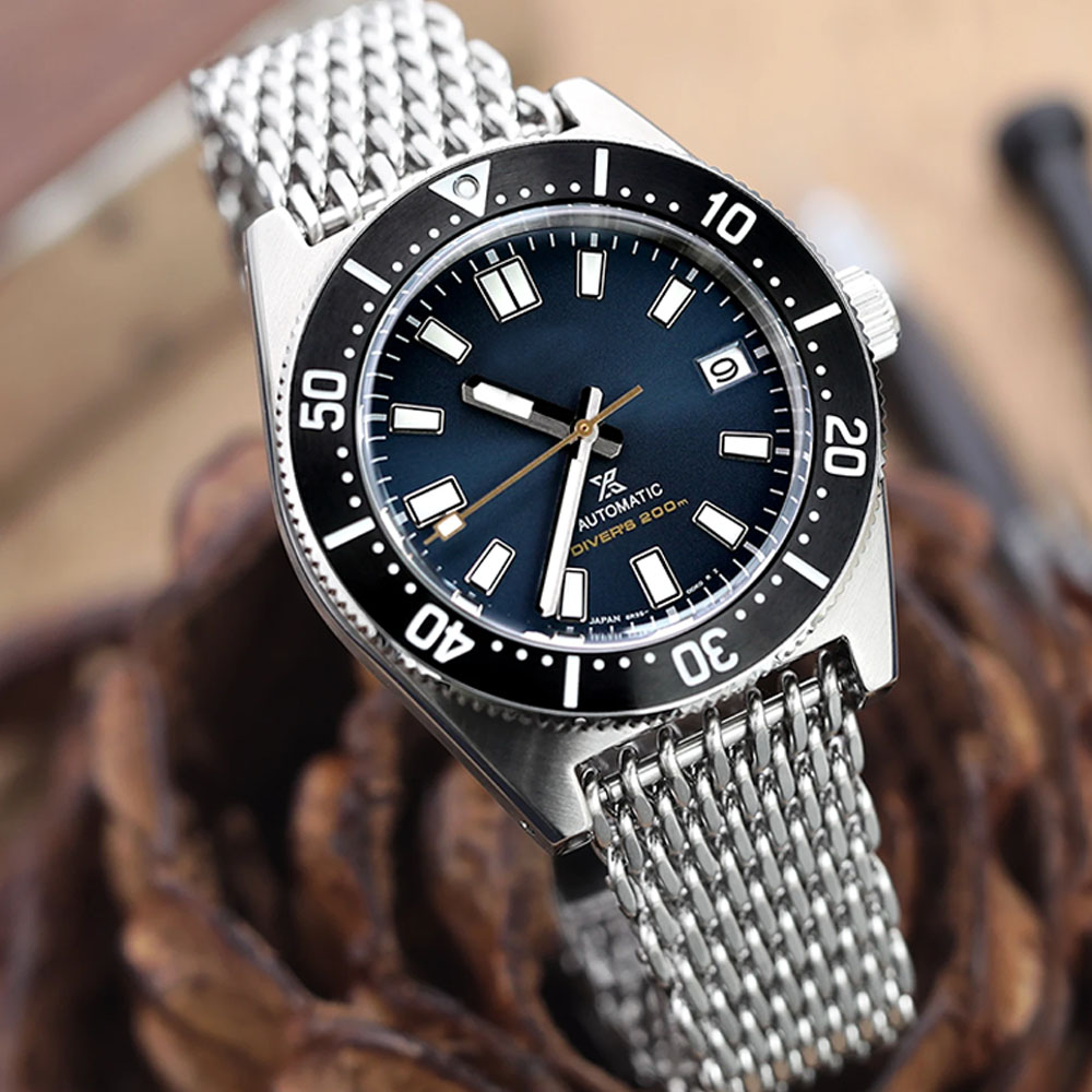 Luxury Watch Casio - 高級ミラネーゼループ 4.5 ミリメートルサメメッシュストラップカシオ MDV106 時計バンドセイコー SKX007