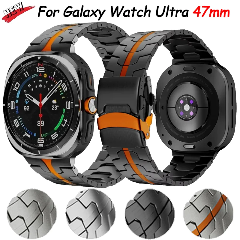 Luxury Watch Galaxy - Samsung Galaxy Watch Ultra 2025 47mm用チタンストラップ