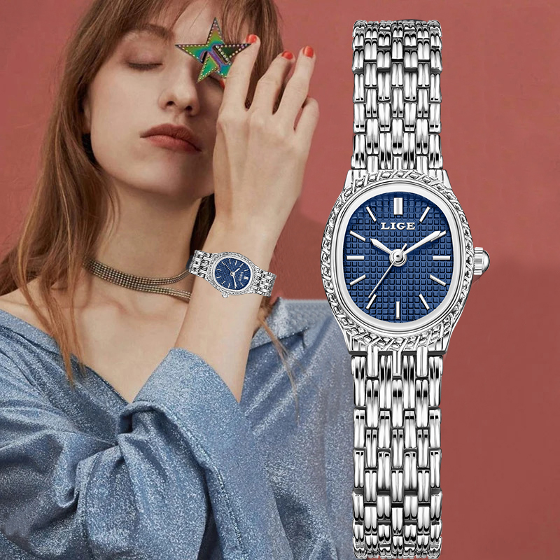 Luxury Watch & Jewellery Recensioni - LIGE ファッション高級クォーツ女性用腕時計エレガントなクラシックシンプルなダイヤル防水ステンレスレディース腕時計女性用 Reloj Mujer + ボックス