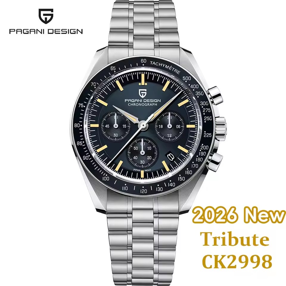 Luxury Watch Omega - パガーニデザイン 2026 ニュームーン メンズ腕時計 高級クォーツ時計 メンズ