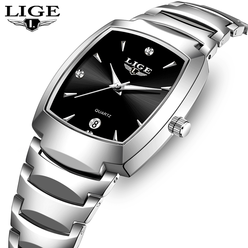 Luxury Watch & Jewellery Recensioni - LIGE 腕時計女性ビジネス高級レディース時計女性防水腕時計ファッションクォーツシンプルな腕時計女性のためのモントルファム + ボックス