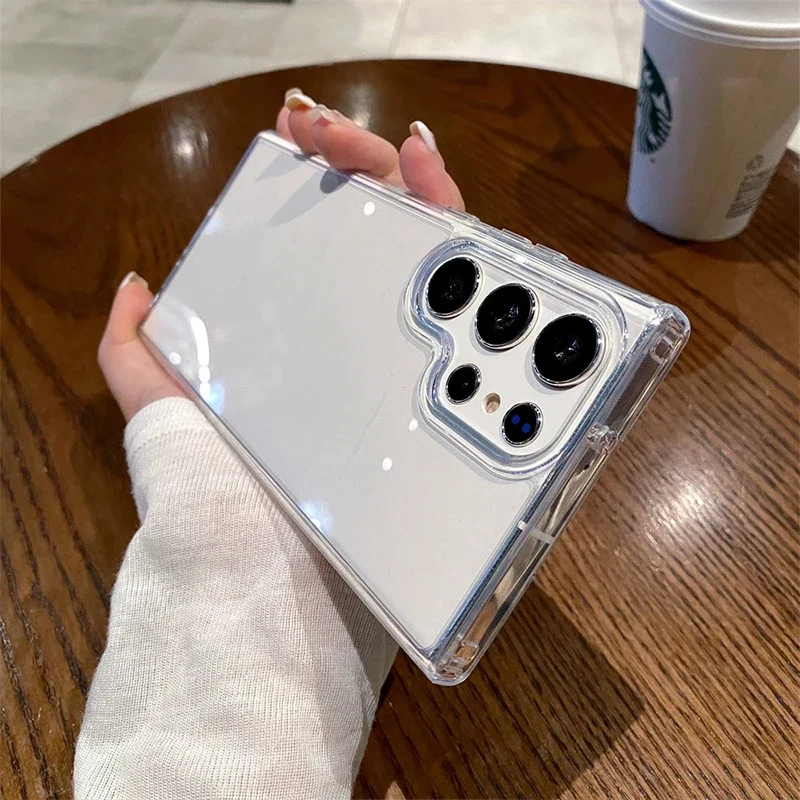 Luxury Watch Galaxy - 高級透明ハードアクリル電話ケースサムスンギャラクシー S26 ウルトラ S26 プラスクリア耐衝撃ソフトバンパーカバーギャラクシー S26