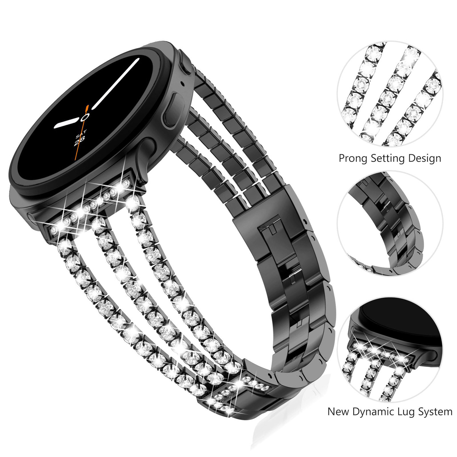 Luxury Watch Galaxy - ダイヤモンドストラップサムスンギャラクシーウォッチ 9/8 44 ミリメートル 40 ミリメートル高級女性コレアブレスレットギャラクシーウォッチ