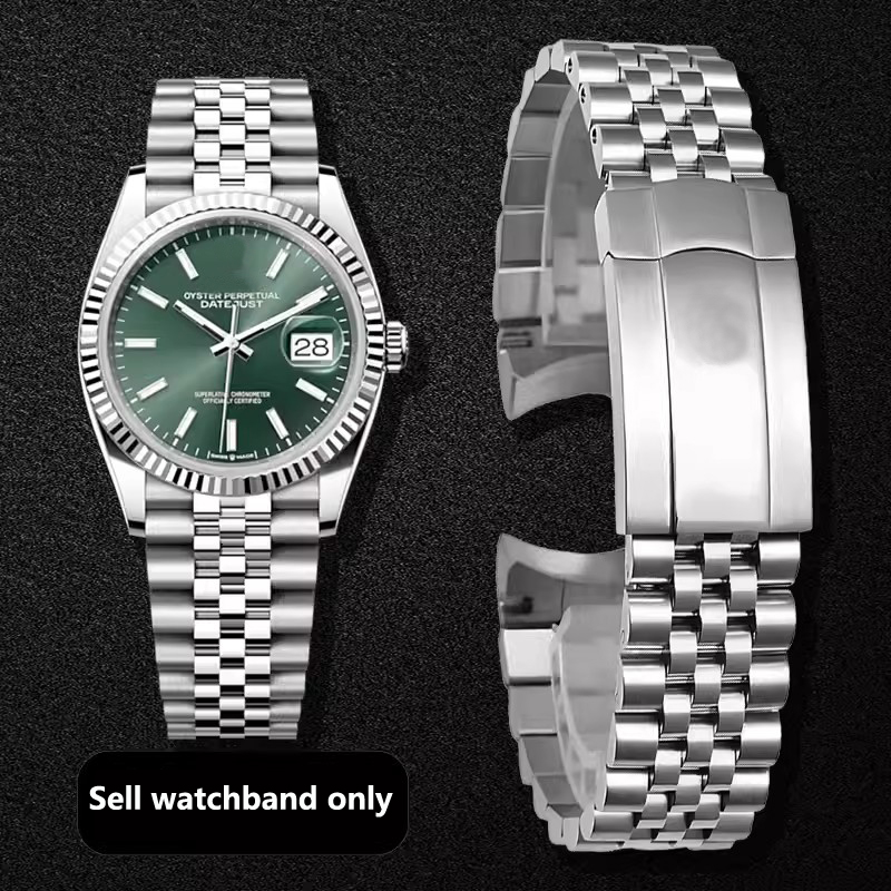 Luxury Watch Class - 男性用ステンレスブレスレット,頑丈な時計バンド,ラグジュアリー,時計ストラップ,ヨーダ,ロレックス,ヨースター,20mm