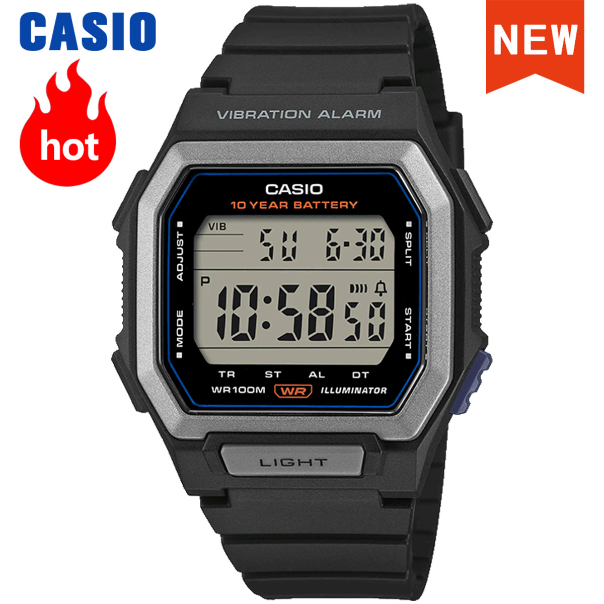 Luxury Watch Casio - カシオ腕時計 新型2026モデル W-738シリーズ ヴィンテージスクエアウォッチ トップラグジュアリーセット ミリタリーデジタルウォッチ