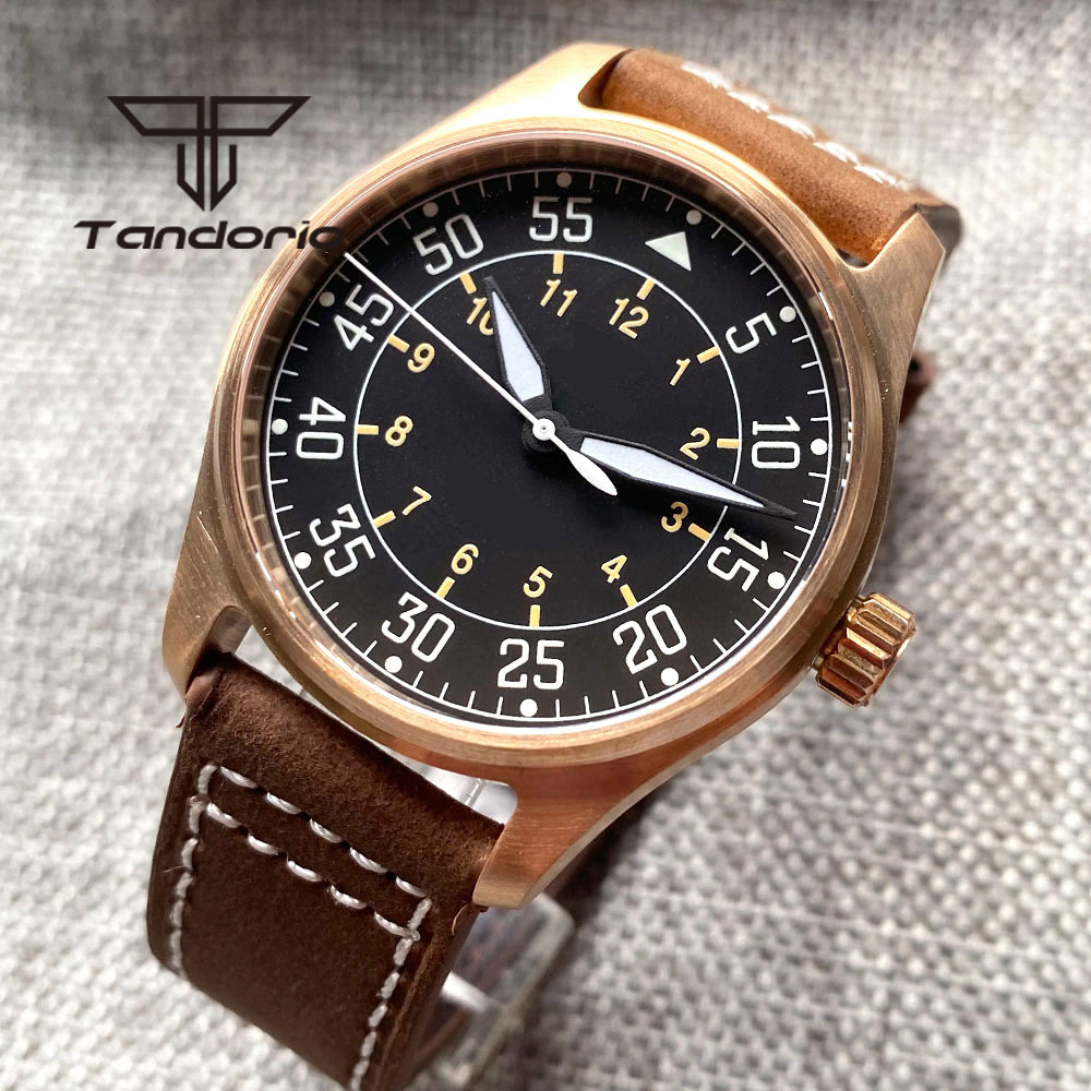 タンドリオ CUSN8 ブロンズ/ステンレススチール 200 - Automatic Pilot Watch のレビューと価格