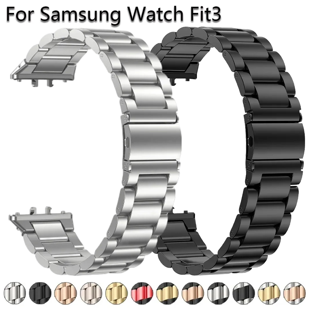 ステンレス鋼ストラップサムスンギャラクシーフィット 3 メタ - Luxury Watch Galaxy のレビューと価格
