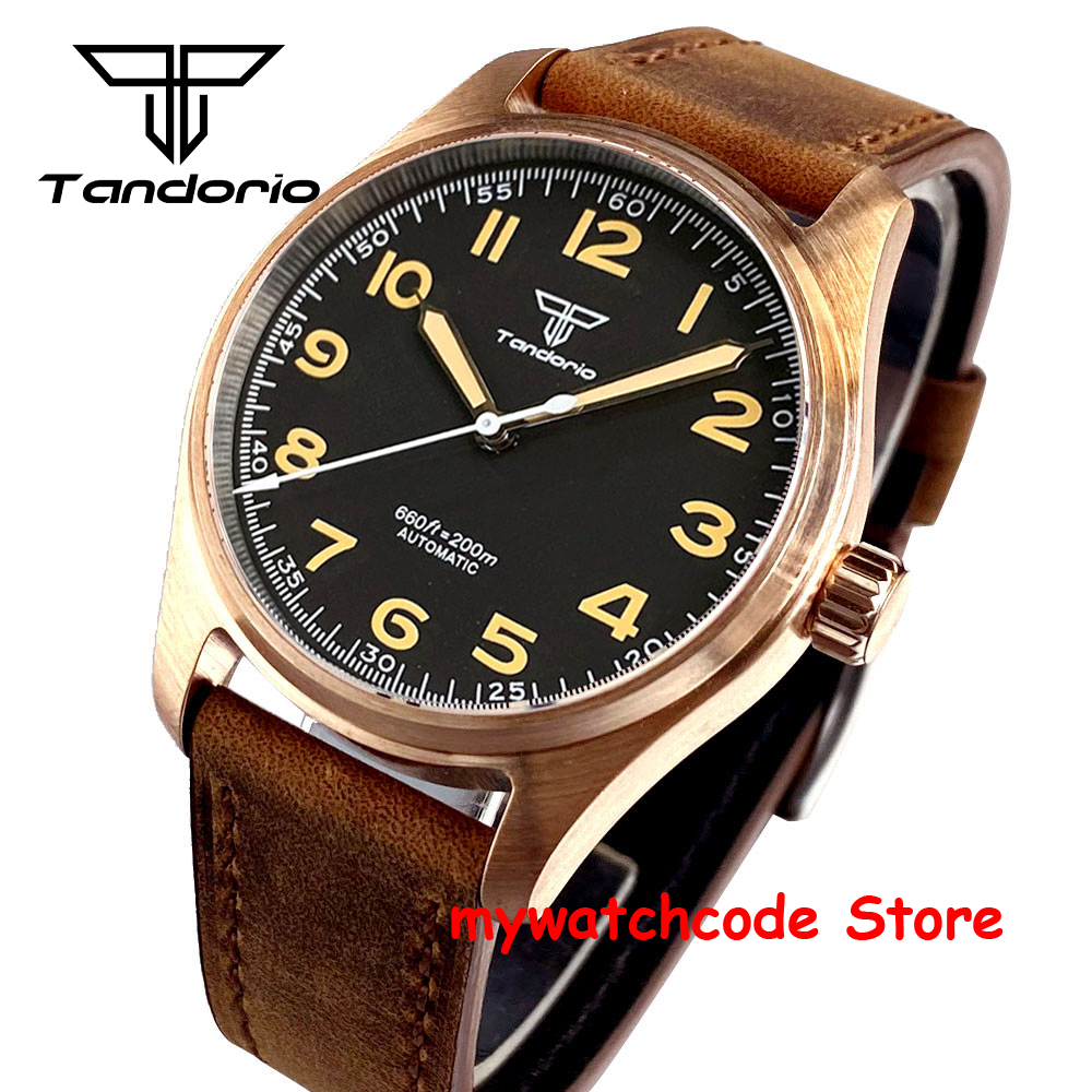 メンズ向けカスタムウォッチ 本物の銅8（Cusn8）製 20 - Automatic Pilot Watch のレビューと価格
