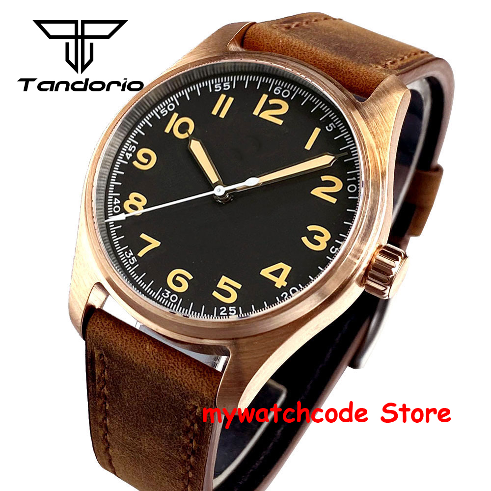 メンズ向けカスタムウォッチ 本物の銅8（Cusn8）製 20 - Automatic Pilot Watch のレビューと価格