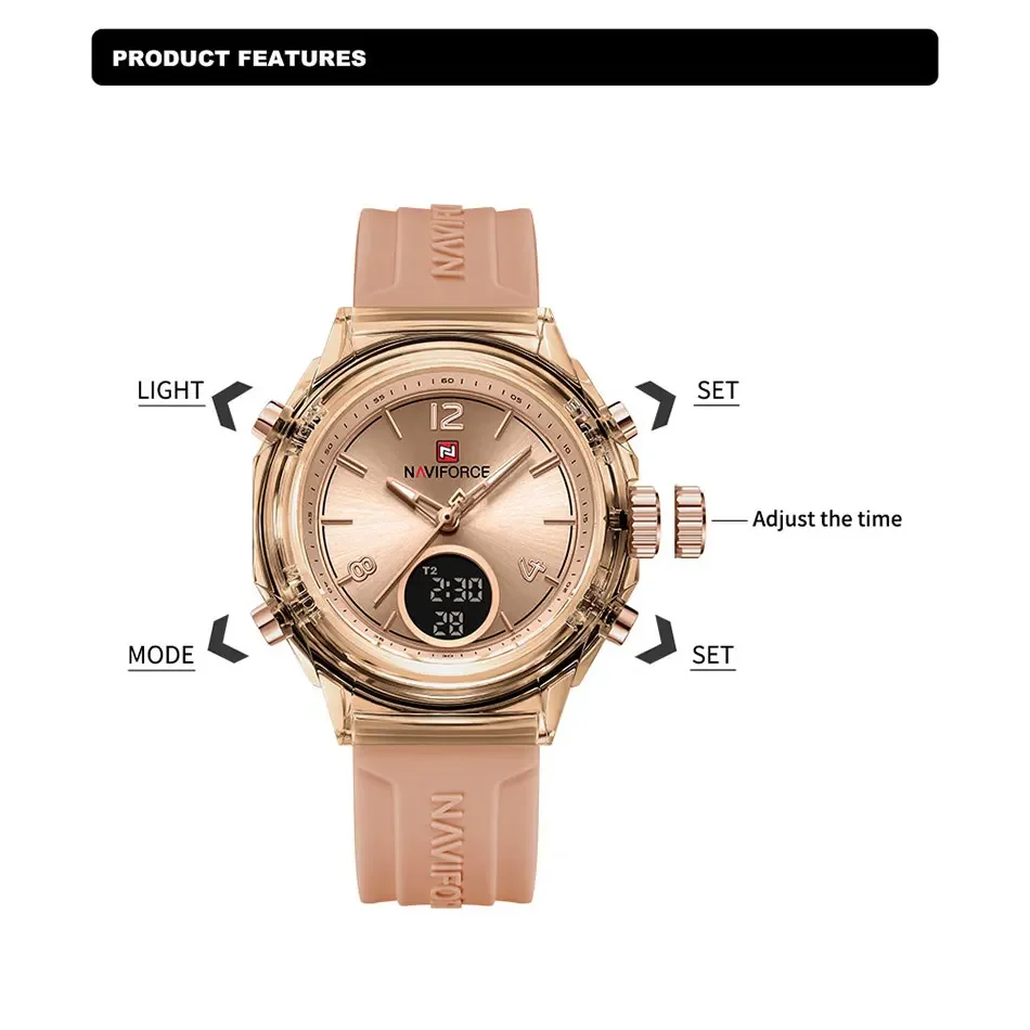 NAVIFORCE NF7109 クォーツ時計レディースファ - Luxury Watch For Girls のレビューと価格