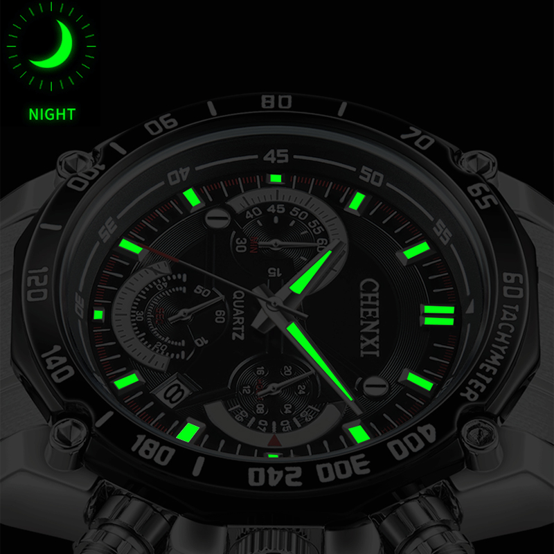 CHENXI メンズ腕時計ステンレス鋼クロノグラフトップ高級 - Luxury Watch Mockup のレビューと価格