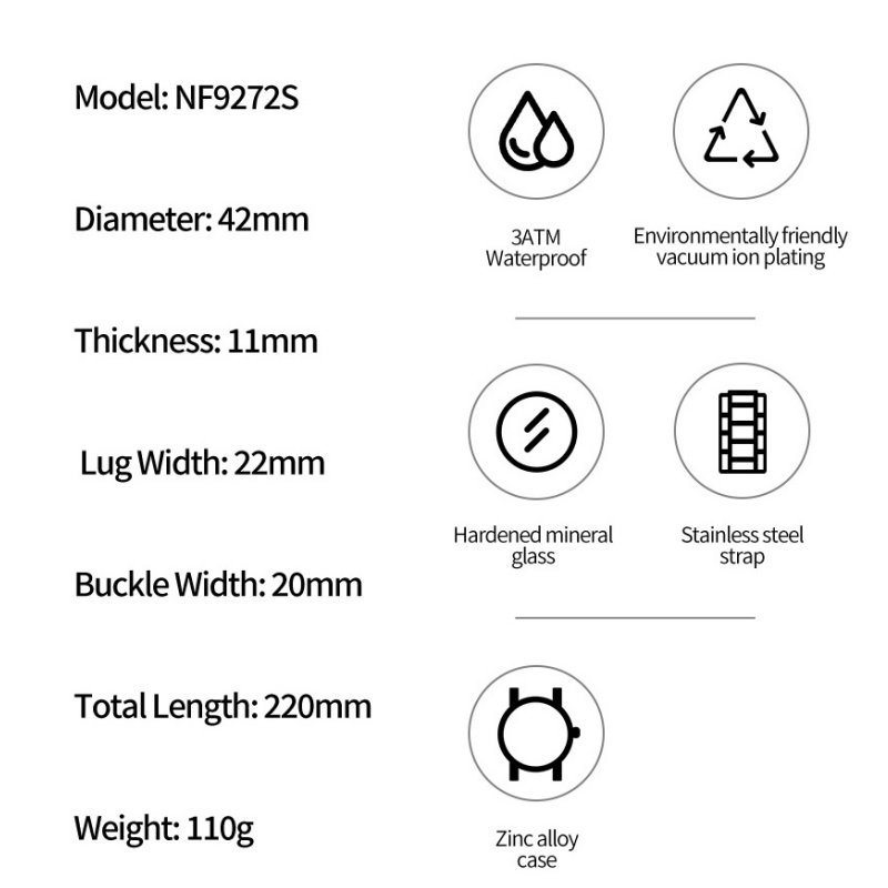 NAVIFORCE メンズファッションクォーツシンプルウォッ - Quiet Luxury Watch Men のレビューと価格