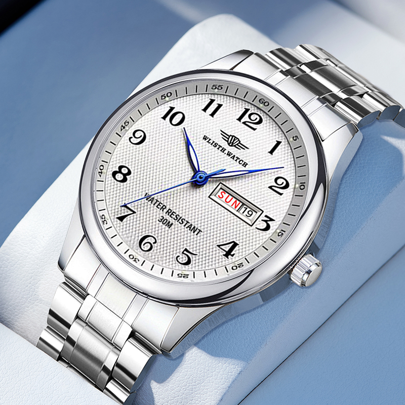 WLISTH 高級ブランドメンズ腕時計クォーツ時計アラビア数 - Luxury Watch Arabic のレビューと価格