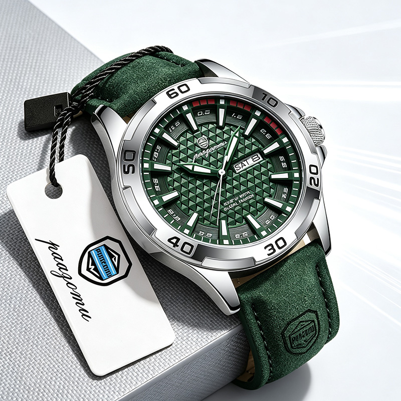 PAAZOMU 高級ブランドメンズ腕時計 ファッションクォー - Luxury Watch Mockup のレビューと価格