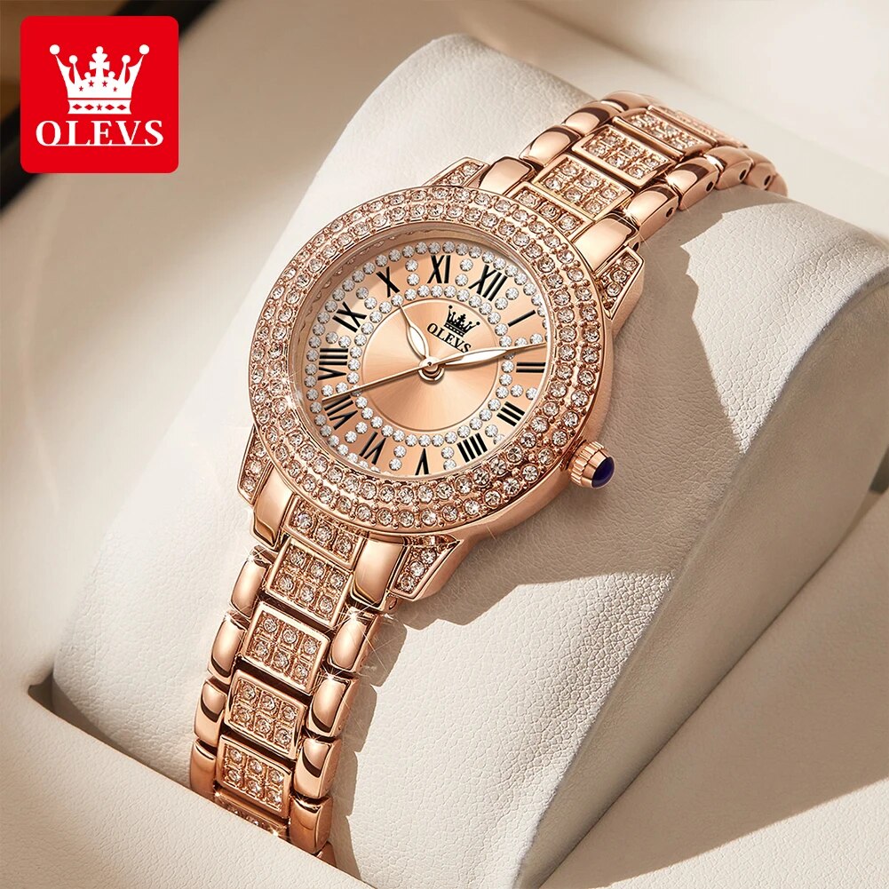 Olevs-レディースウォッチ,ラグジュアリークォーツ,エレ - Luxury Watch For Girls のレビューと価格