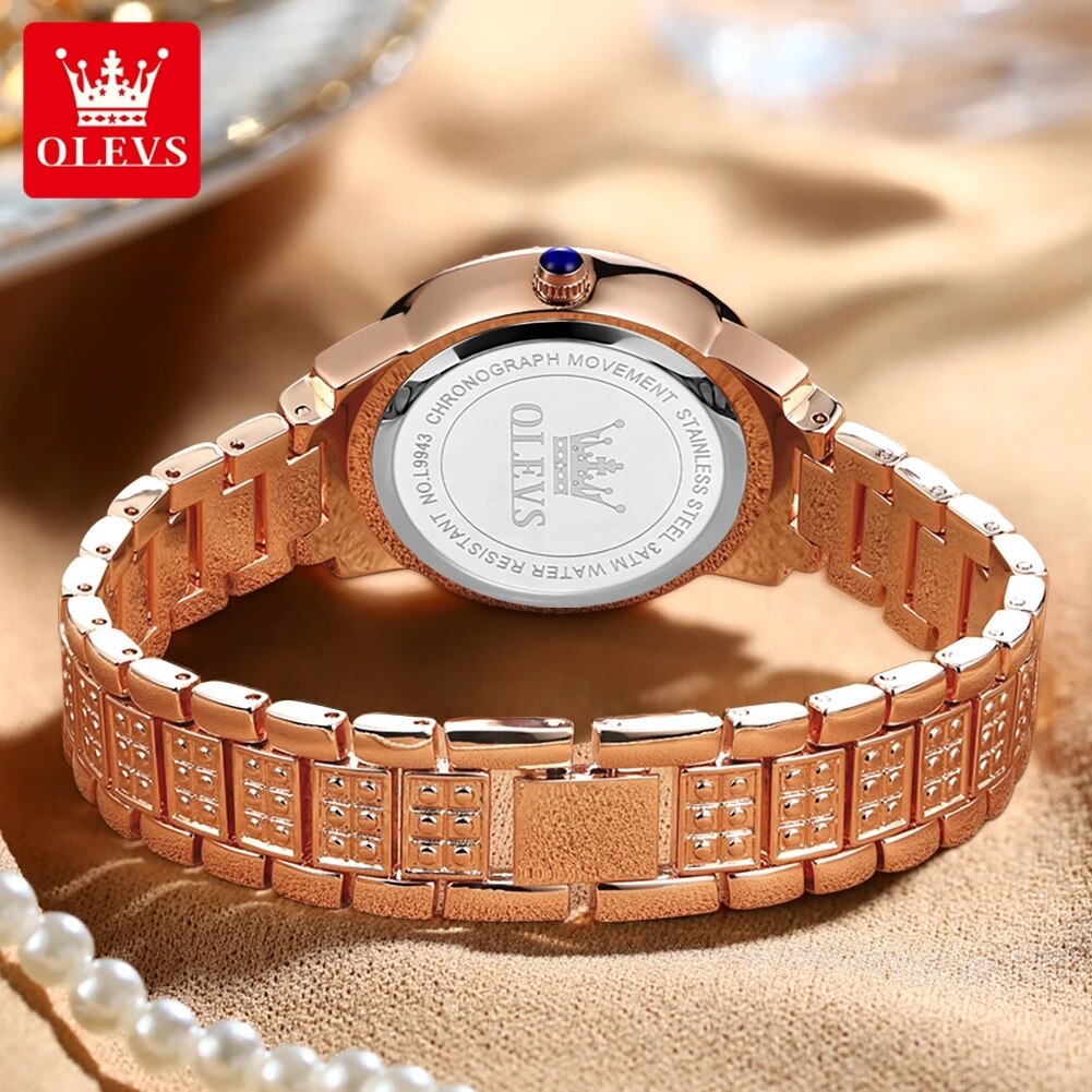 Olevs-レディースウォッチ,ラグジュアリークォーツ,エレ - Luxury Watch For Girls のレビューと価格