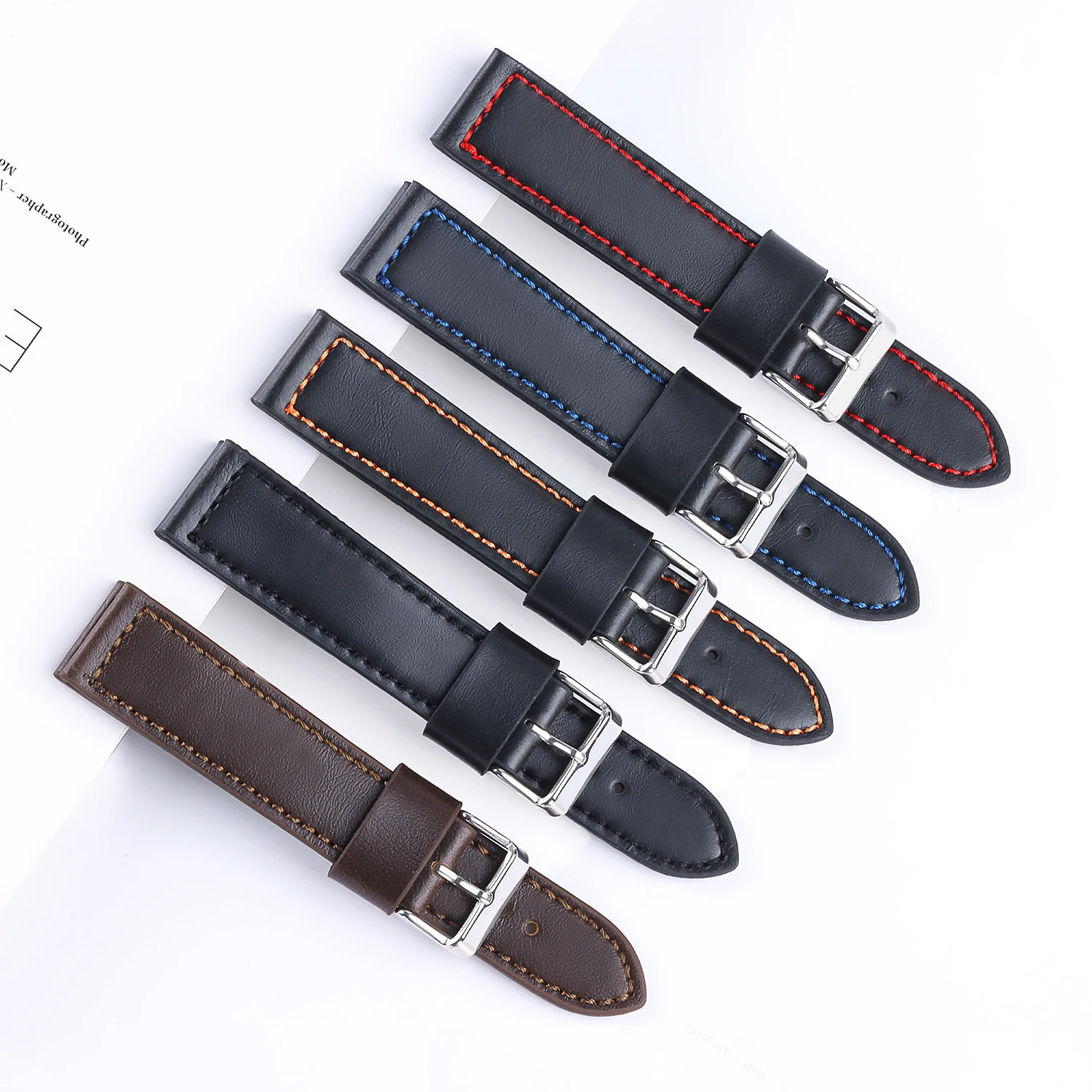 男性と女性のための本革の時計ストラップ,スクエアバックル,ウ - Luxury Watch Class のレビューと価格