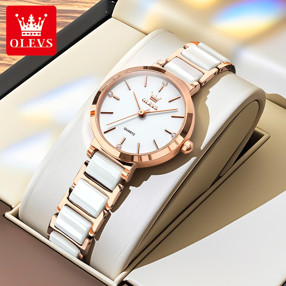OLEVSレディース腕時計5877高級エレガントクォーツ腕時 - Luxury Watch Gift Box のレビューと価格