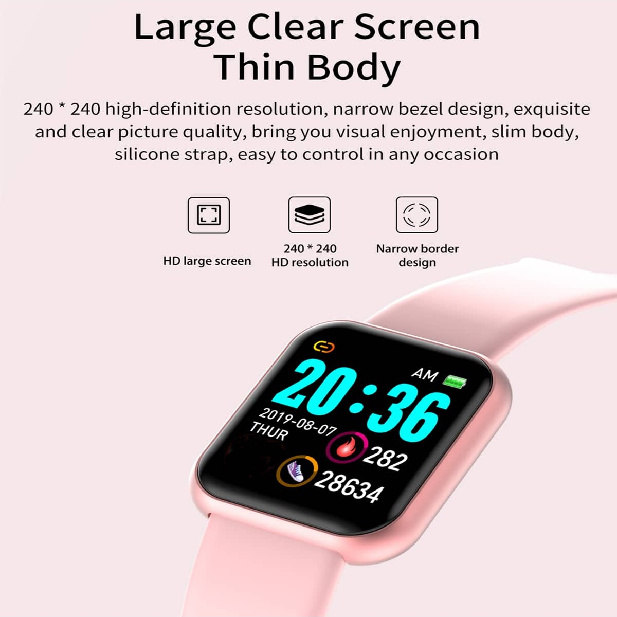 Bluetoothスマートスポーツウォッチ,防水フィットネス - Open Heart Watch のレビューと価格