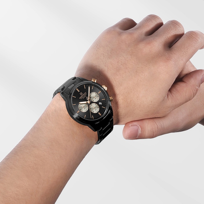 NAVIFORCE メンズクォーツクロノグラフウォッチ 防水 - Luxury Watch Gift Box のレビューと価格