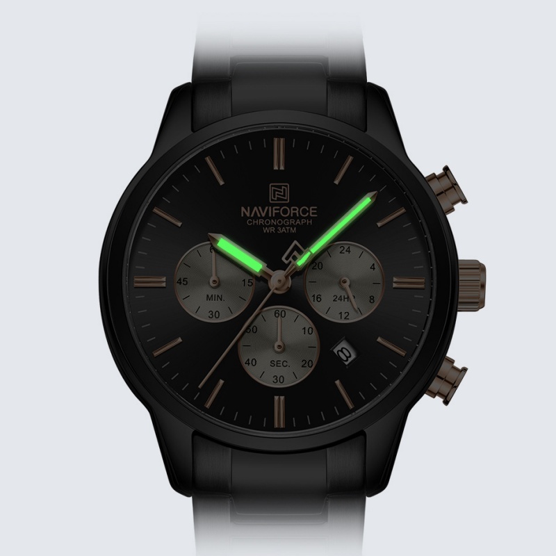 NAVIFORCE メンズクォーツクロノグラフウォッチ 防水 - Luxury Watch Gift Box のレビューと価格