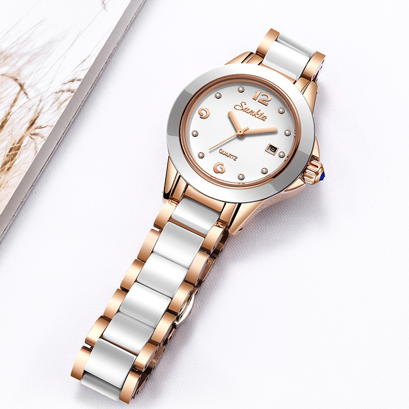 Sunkta ファッションカジュアルクォーツ女性腕時計エレガ - Luxury Watch & Jewellery Recensioni のレビューと価格