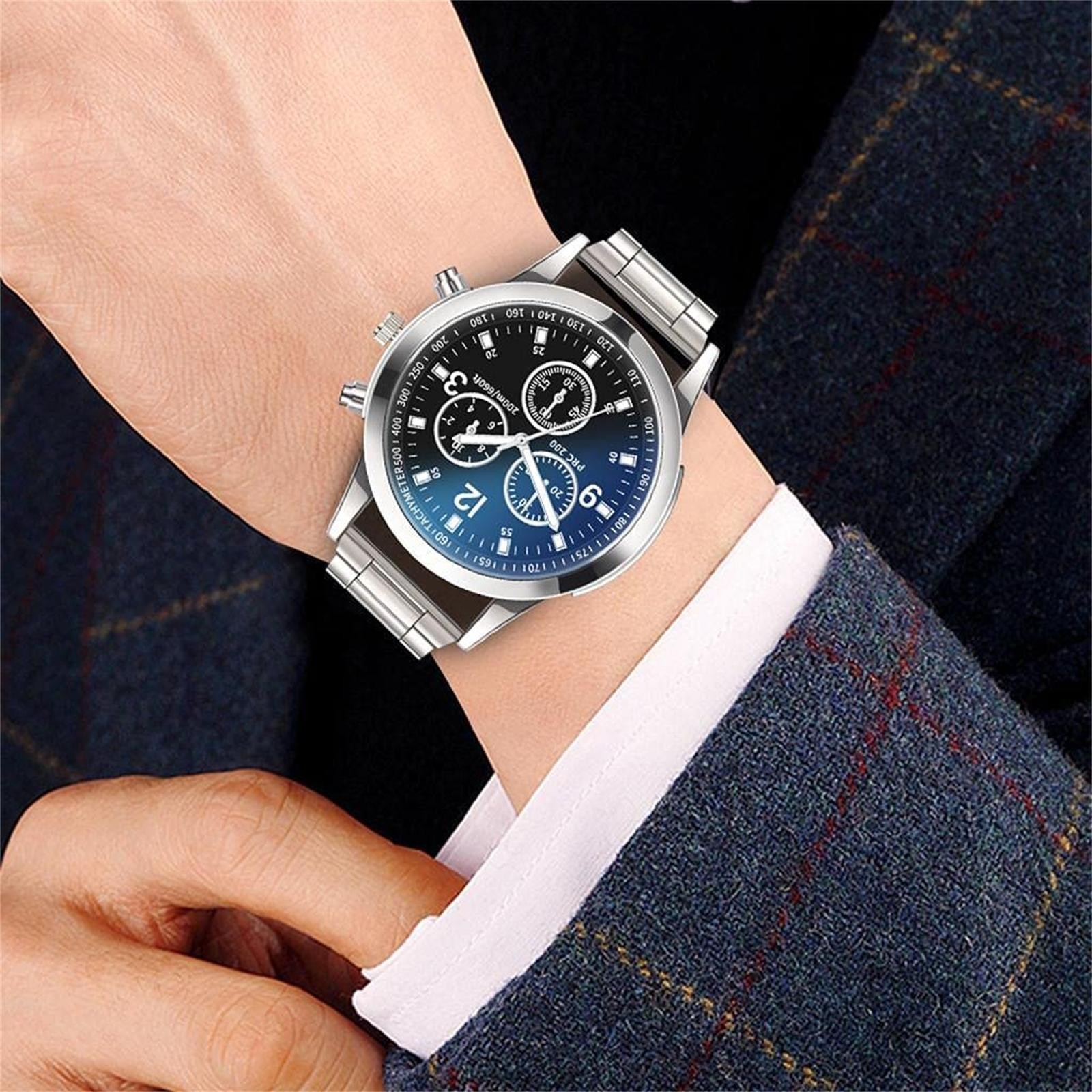 高級クォーツ時計ファッションメンズステンレススチールストラッ - Luxury Watch Arabic のレビューと価格