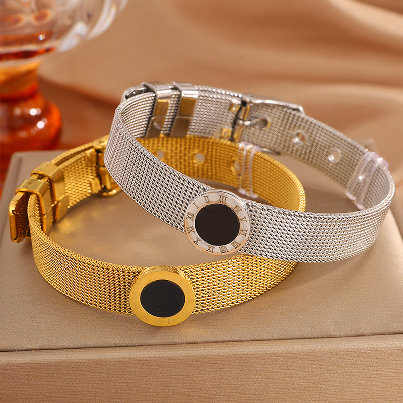 女性のためのロマンデジタルブレスレットゴールドカラー時計スト - Luxury Watch Korea のレビューと価格