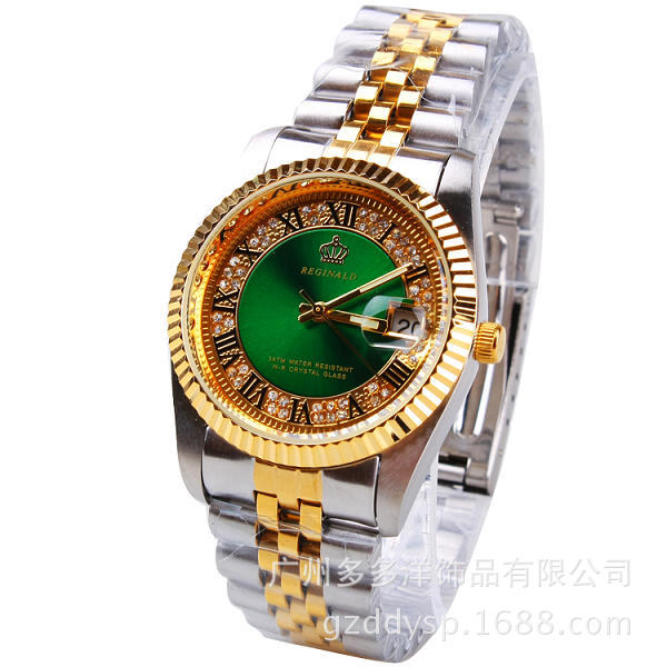 2016高級香港レジナルドブランド腕時計ゴールデンブルークォ - Luxury Watch Mockup のレビューと価格