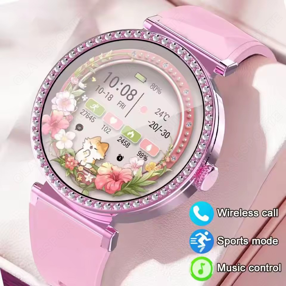 スマートウォッチ 高級ファッション 女性用 生理周期リマイン - Luxury Watch Arabic のレビューと価格