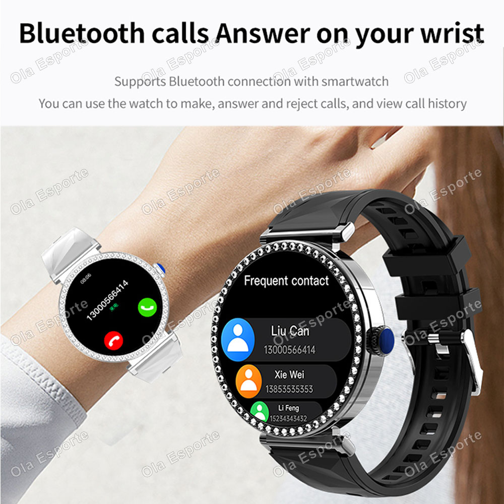 スマートウォッチ 高級ファッション 女性用 生理周期リマイン - Luxury Watch Arabic のレビューと価格