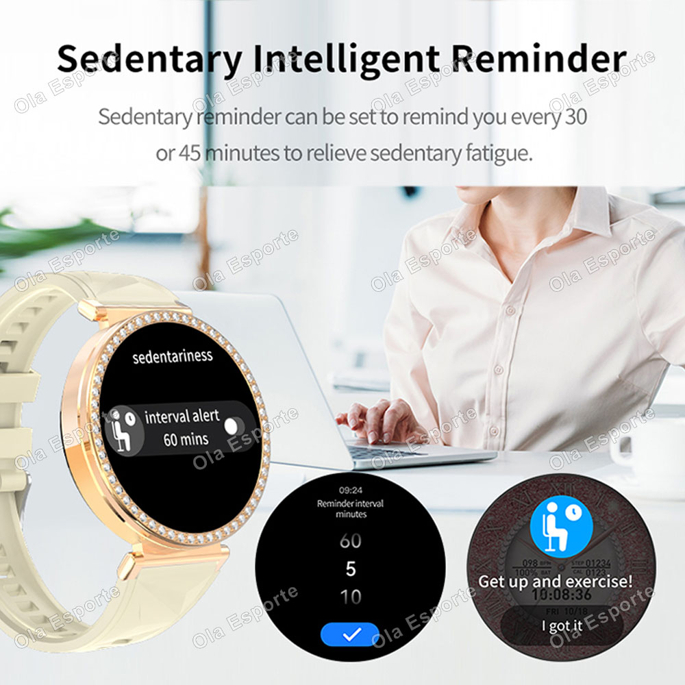 スマートウォッチ 高級ファッション 女性用 生理周期リマイン - Luxury Watch Arabic のレビューと価格