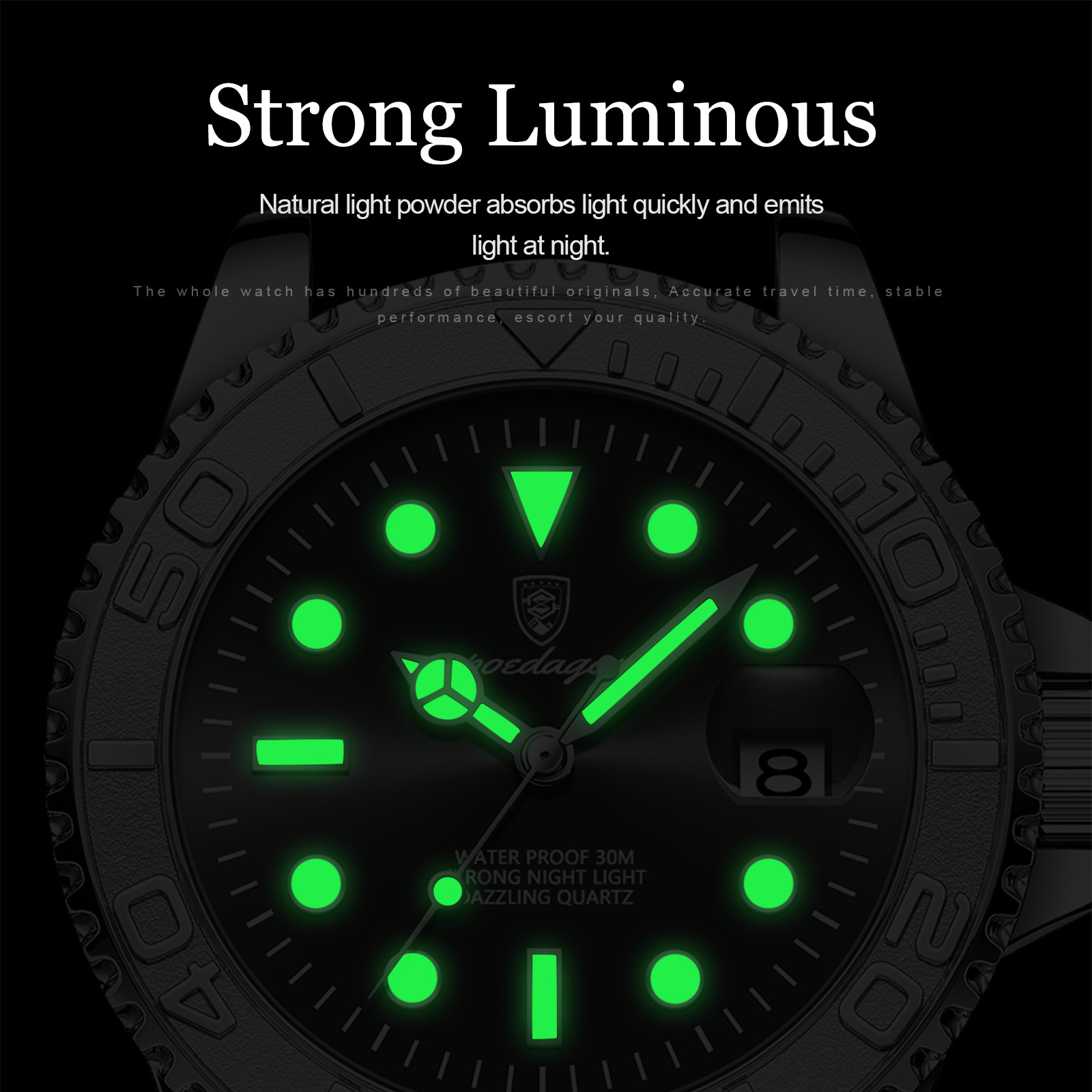 Poedagar トップ高級男の腕時計防水発光日付メンズ腕時 - Luxury Watch Omega のレビューと価格