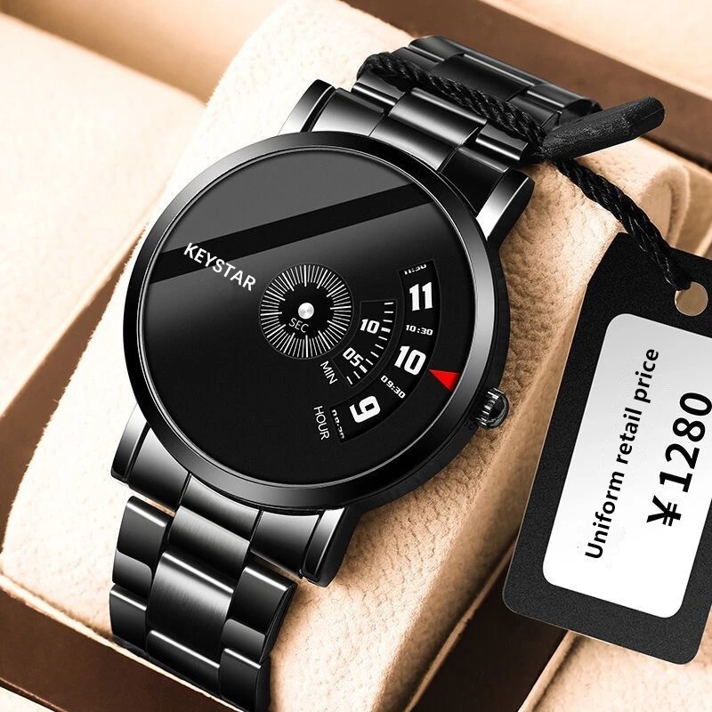 男性用高級ステンレススチールウォッチ,韓国版,防水,クォーツ - Luxury Watch Korea のレビューと価格