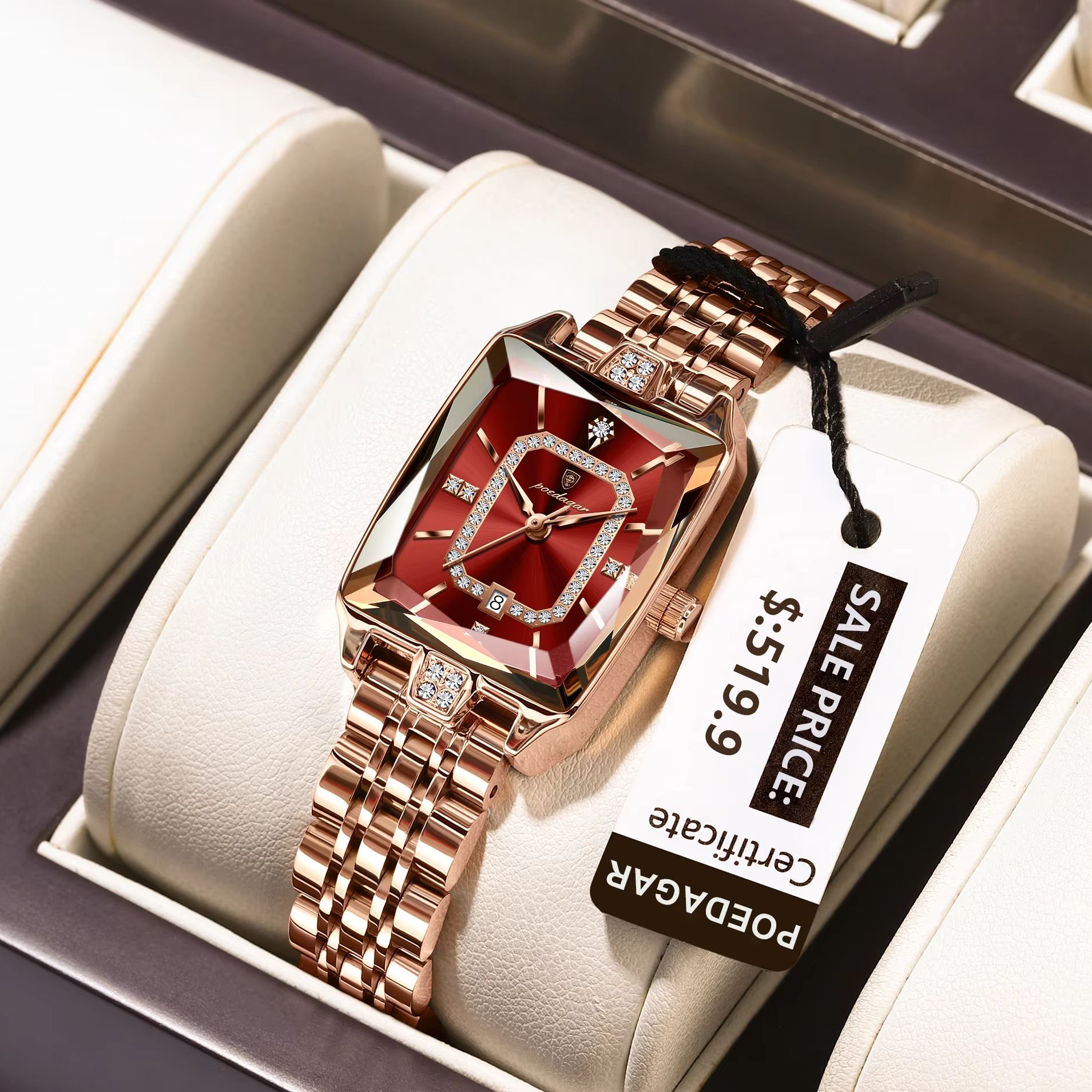 POEDAGAR ファッション エレガント レディース腕時計 - Luxury Watch For Girls のレビューと価格