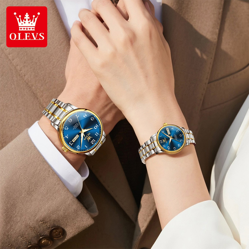 OLEVS オリジナルカップルウォッチ 2個セット 自動巻き - Luxury Watch Arabic のレビューと価格