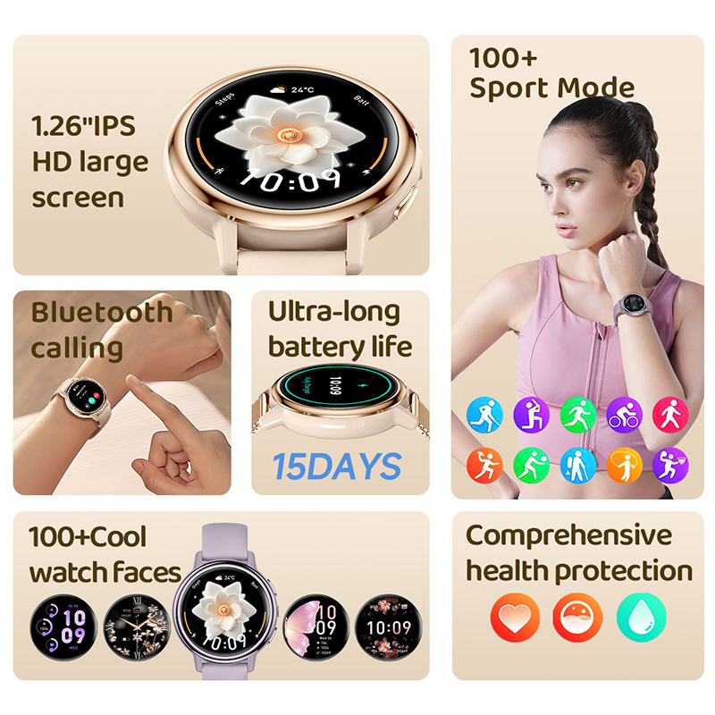 AK88 高級レディーススマートウォッチ 女性用腕時計 フラ - Luxury Watch Arabic のレビューと価格