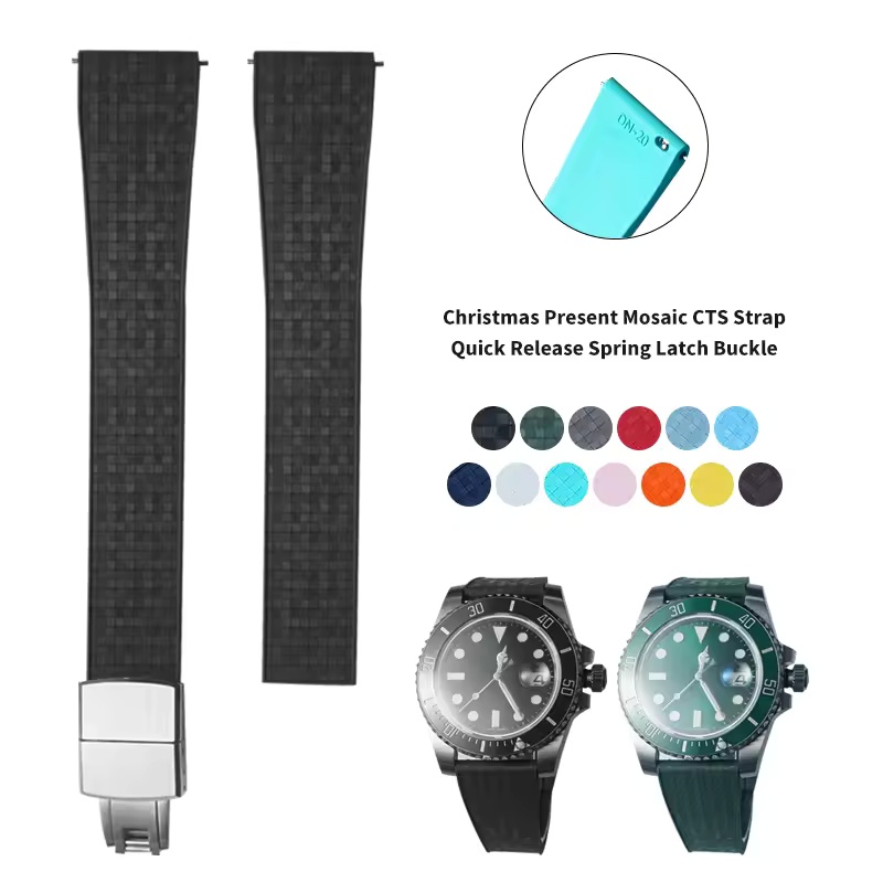 CTS FKMラバー時計ストラップ 16mm 18mm 19 - Rolex Watch Datejust のレビューと価格