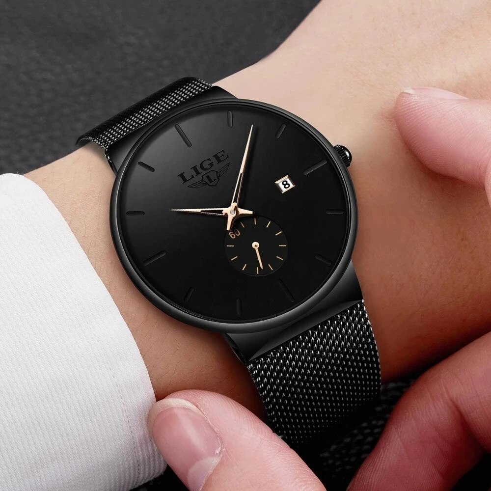 Ligeファッションメンズ腕時計トップブランド高級クォーツ時 - Luxury Watch Mockup のレビューと価格