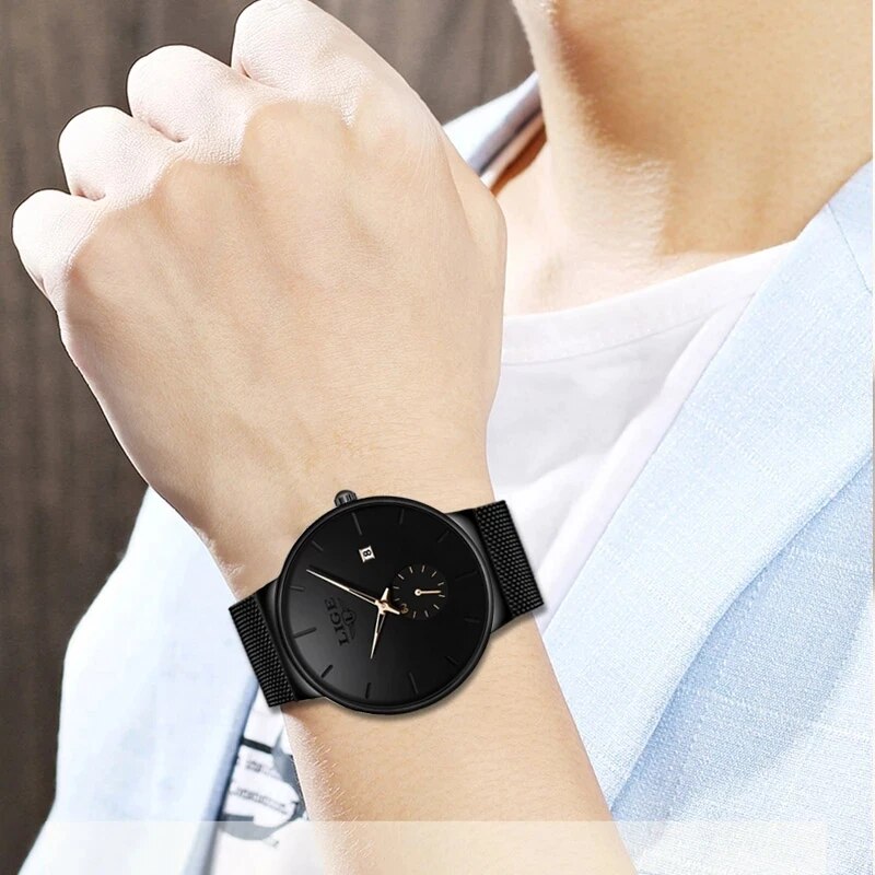 Ligeファッションメンズ腕時計トップブランド高級クォーツ時 - Luxury Watch Mockup のレビューと価格