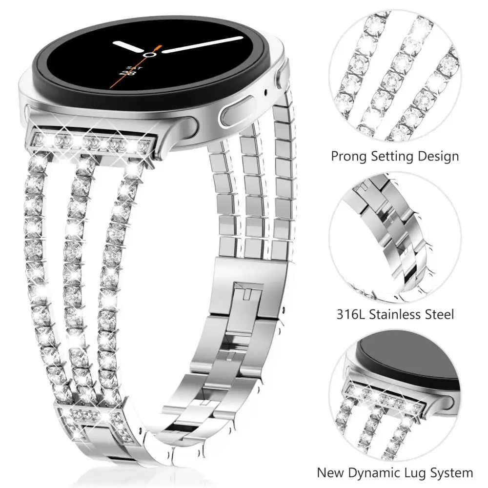ダイヤモンドストラップサムスンギャラクシーウォッチ 9/8  - Luxury Watch Galaxy のレビューと価格