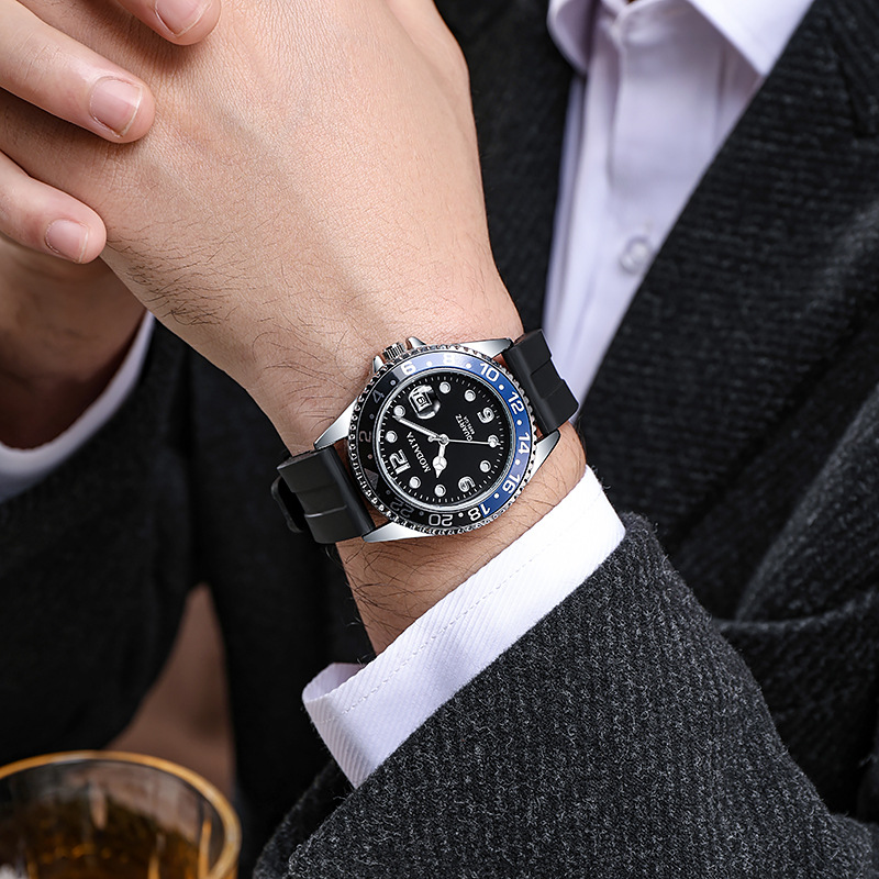 ファッションメンズビジネス腕時計カジュアルシリコンバンドカレ - Luxury Watch Omega のレビューと価格