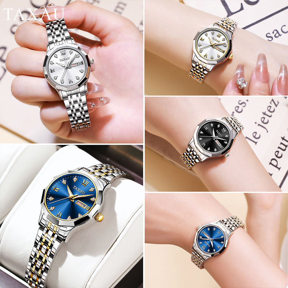 OLEVS ファッションゴールデン腕時計女性のためのステンレ - Luxury Watch For Girls のレビューと価格