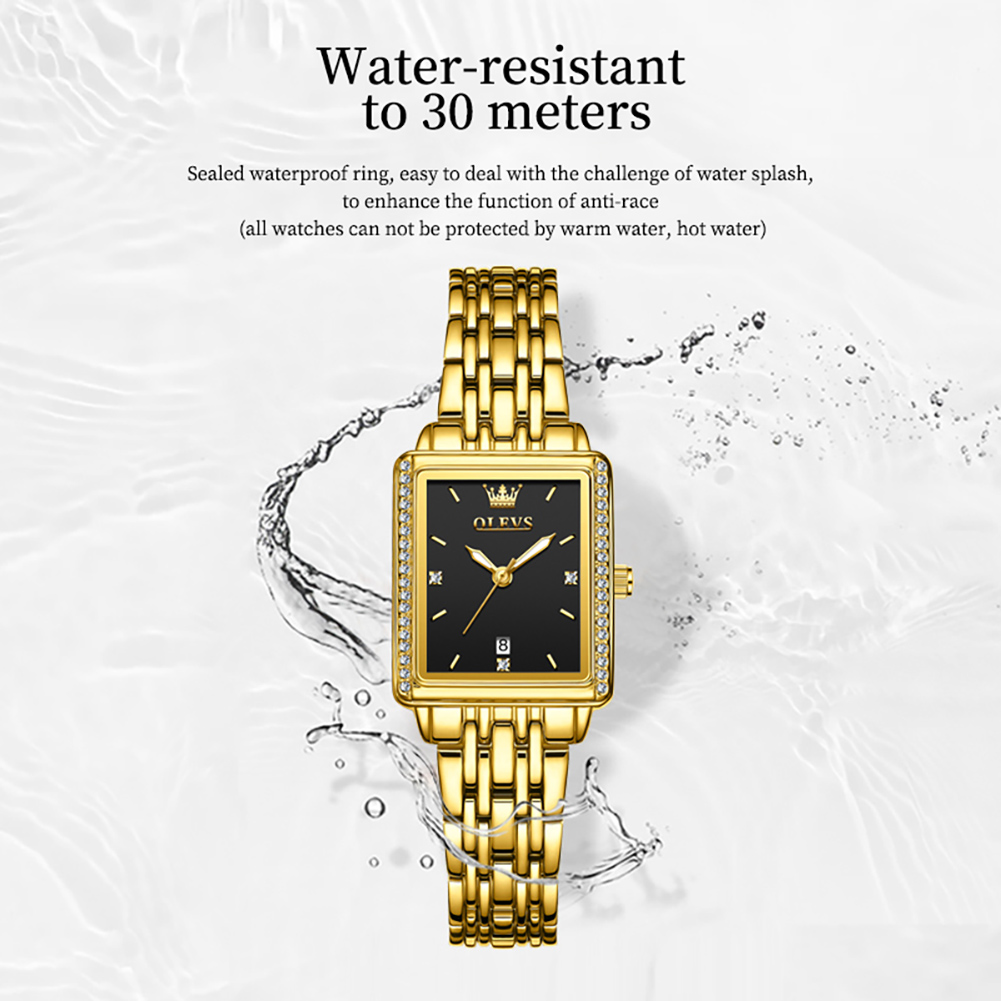 OLEVS 9995 日付時計女性用高級防水夜光時計エレガン - Luxury Watch For Girls のレビューと価格