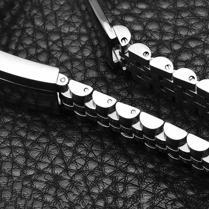 男性用ステンレスブレスレット,頑丈な時計バンド,ラグジュアリ - Luxury Watch Class のレビューと価格