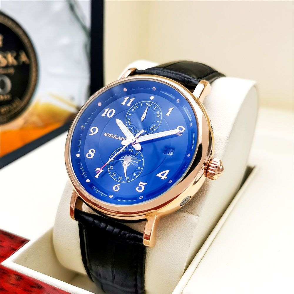 高級メンズ機械式腕時計、全自動スケルトンデザイン、ファッショ - Luxury Watch Korea のレビューと価格