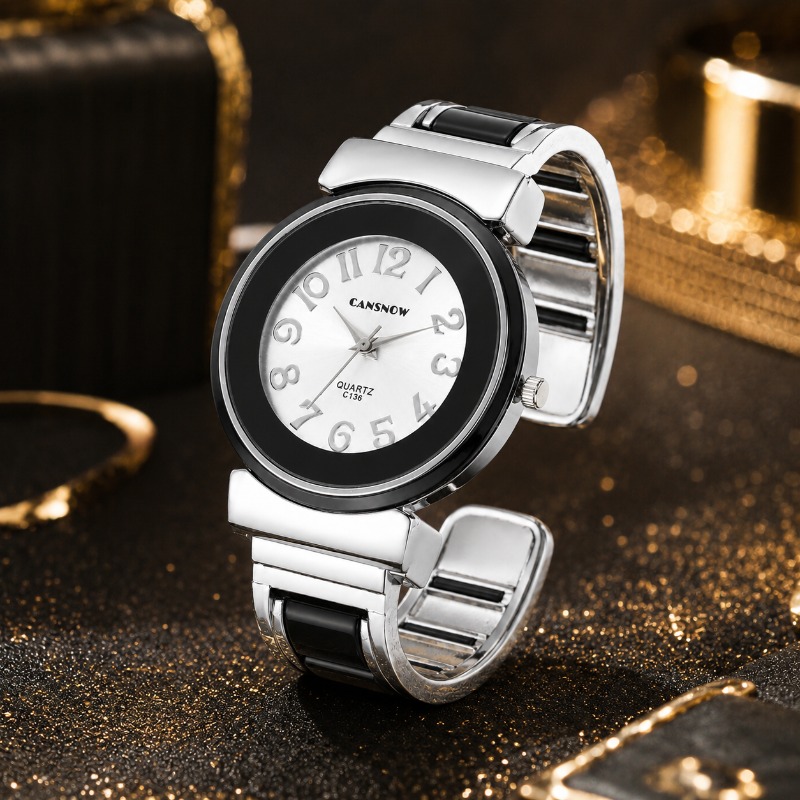 エレガントな女性用腕時計ファッションラウンドダイヤルアラビア - Luxury Watch Arabic のレビューと価格