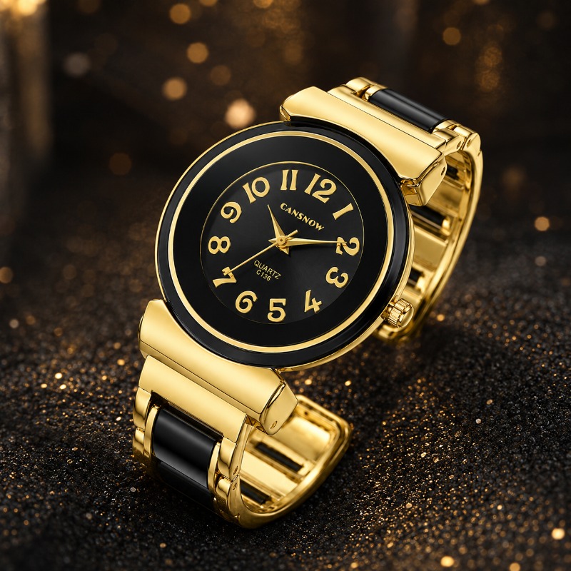 エレガントな女性用腕時計ファッションラウンドダイヤルアラビア - Luxury Watch Arabic のレビューと価格